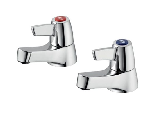 Sandringham 21 Washbasin Pillar Taps - Leaver