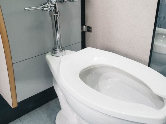 Elongated Toilet Bowl - Top Spud, "S" Trap